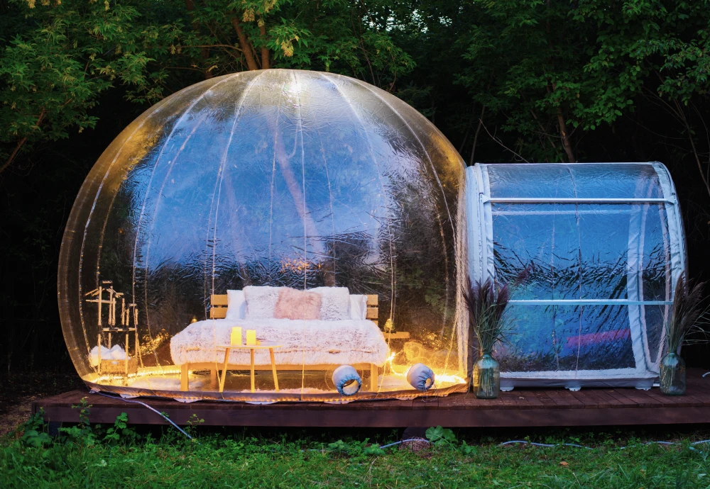 inflatable transparent dome tent