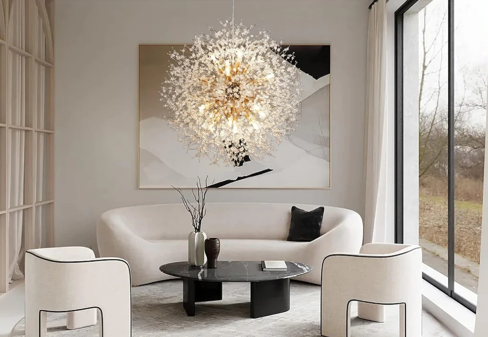 metal and crystal chandelier