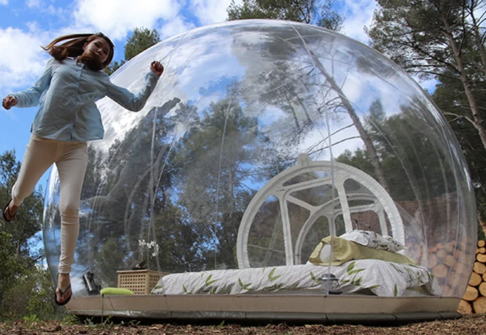 stargazing clear inflatable bubble dome igloo tent