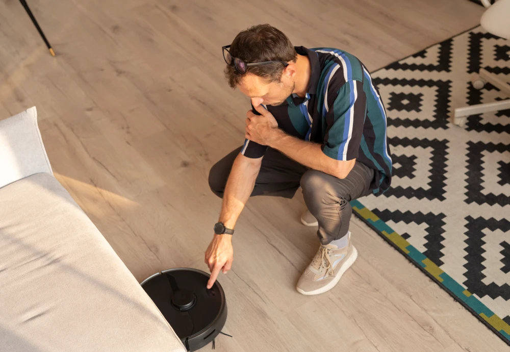 self cleaning mop and vacuum robot